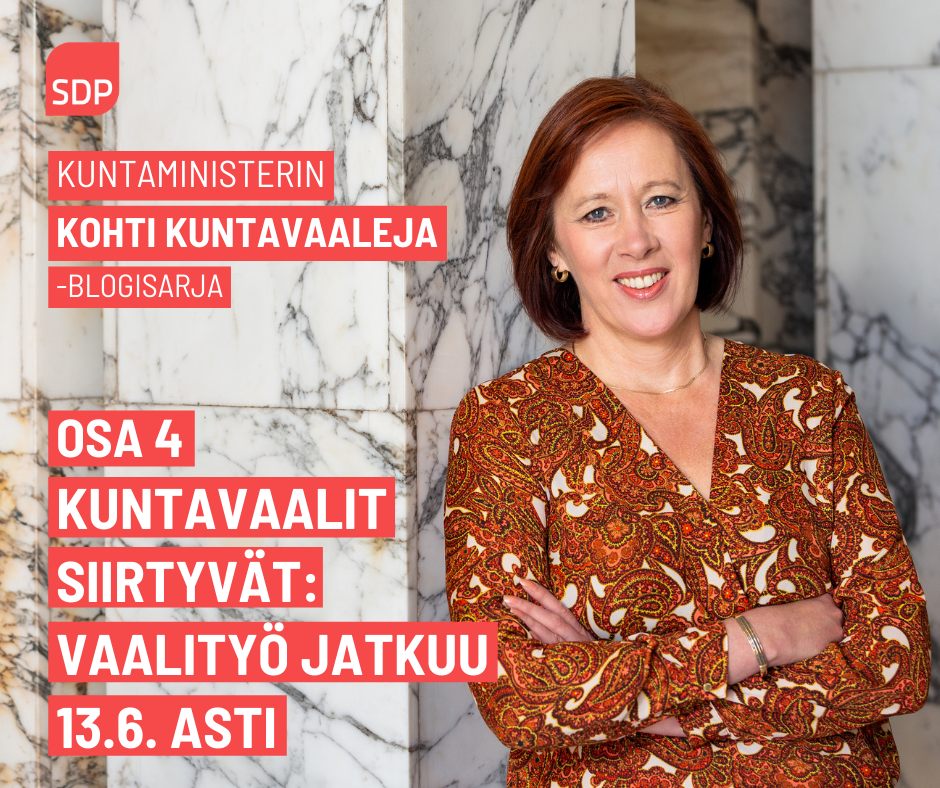 Kuntavaalit siirtyvät – vaalityö jatkuu 13.6. asti