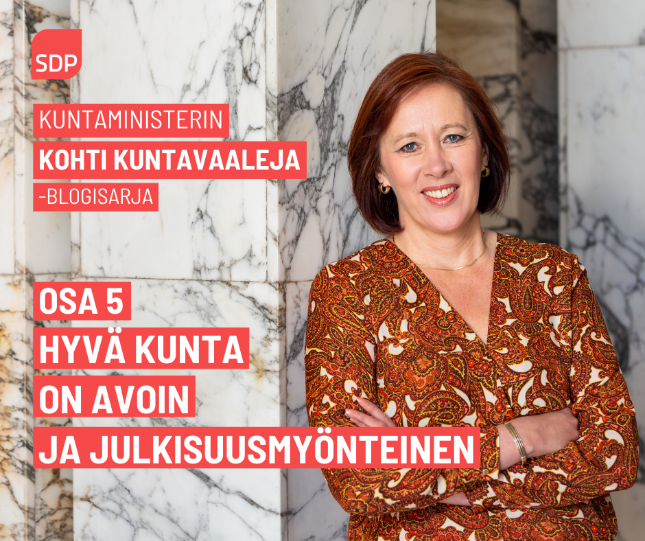 Hyvä kunta on avoin ja julkisuusmyönteinen